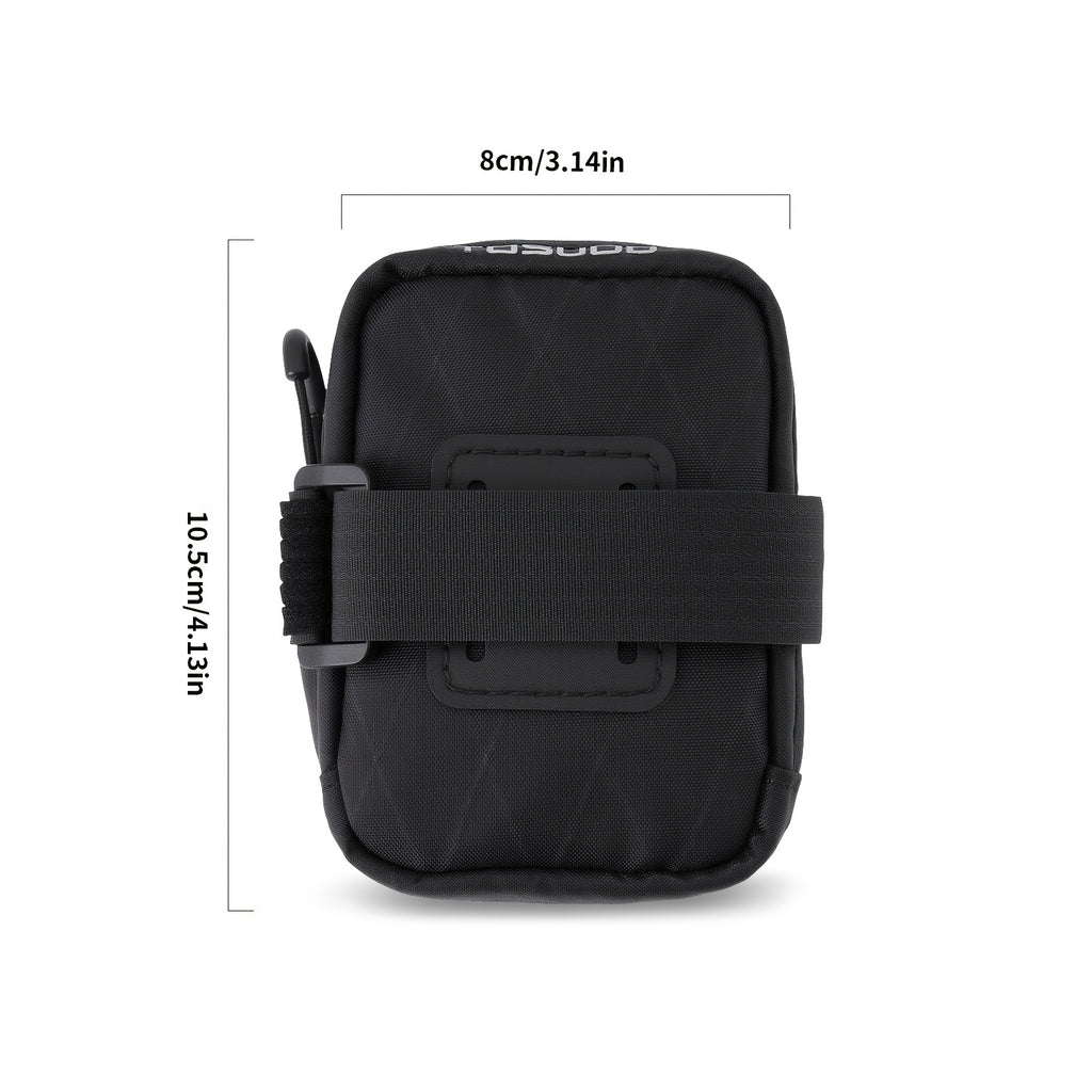 TOSUOD Lightweight Black Detachable Bike Saddle Bag - Secure, Compact Cycling Gear with Adjustable Straps & Zipper Closure for Mountain, Road, and Folding Bikes, Bike Storage | Sleek Bicycle Design, Bicycle Accessories