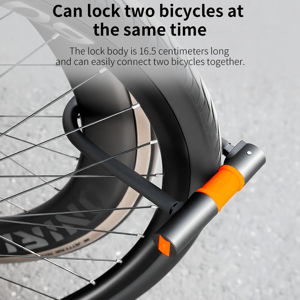 The TOSUOD Heavy-Duty Anti-Theft U-Lock Is Suitable for Bicycles - Made of Durable Zinc Alloy, This Multifunctional Security Lock Is Designed for Mountain, Road, And Folding Bikes, Featuring a Lightweight Yet Sturdy Design, Ideal for Everyday Use