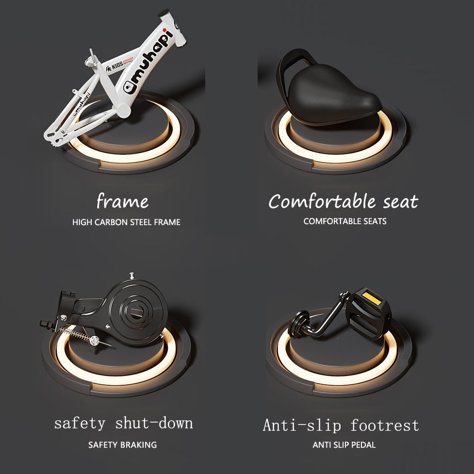 Kids' Bicycle for Boys and Girls with Training Wheels and Brakes, High-Quality Children's Bike, Outdoor Riding Bicycle, Ideal Gift for Christmas, Thanksgiving, Halloween, Easter, Valentine's Day, Children's Day, Mother's Day, and Birthdays