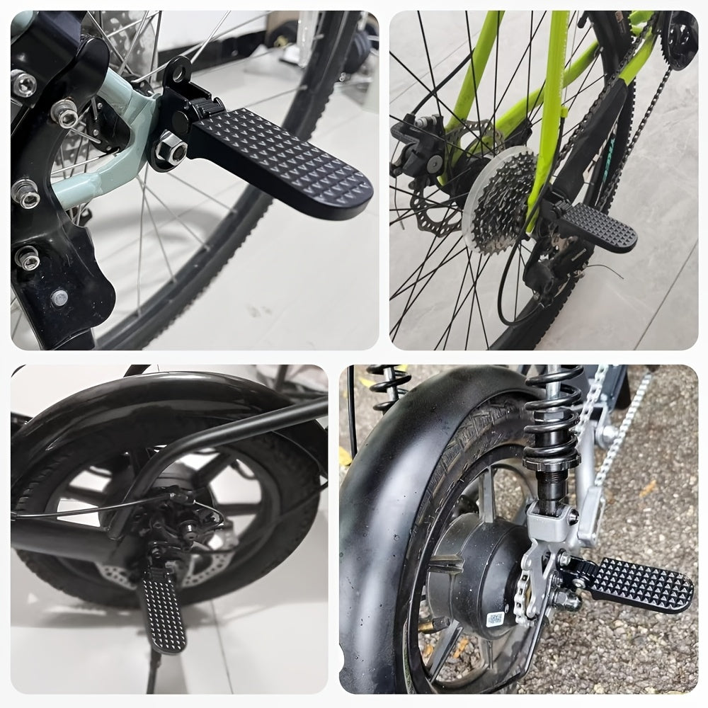 Mini Folding Bike Pedals | Aluminum Alloy Wide Flat Cycling Pedals, Suitable for Electric Bikes, Urban Commuting, And Mountain Bikes | Multi Purpose
