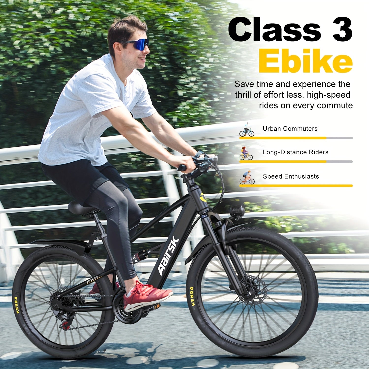 Aairsk Adult Electric Bicycle, Maximum Speed 22 Mph, 36V\u002F13AH, Peak Power 748W Brushless Motor with Shock Absorption, Electric Mountain Bike for Adults And