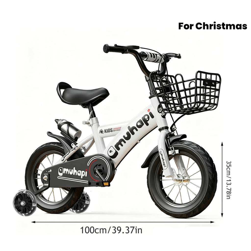 Kids' Bicycle for Boys and Girls with Training Wheels and Brakes, High-Quality Children's Bike, Outdoor Riding Bicycle, Ideal Gift for Christmas, Thanksgiving, Halloween, Easter, Valentine's Day, Children's Day, Mother's Day, and Birthdays