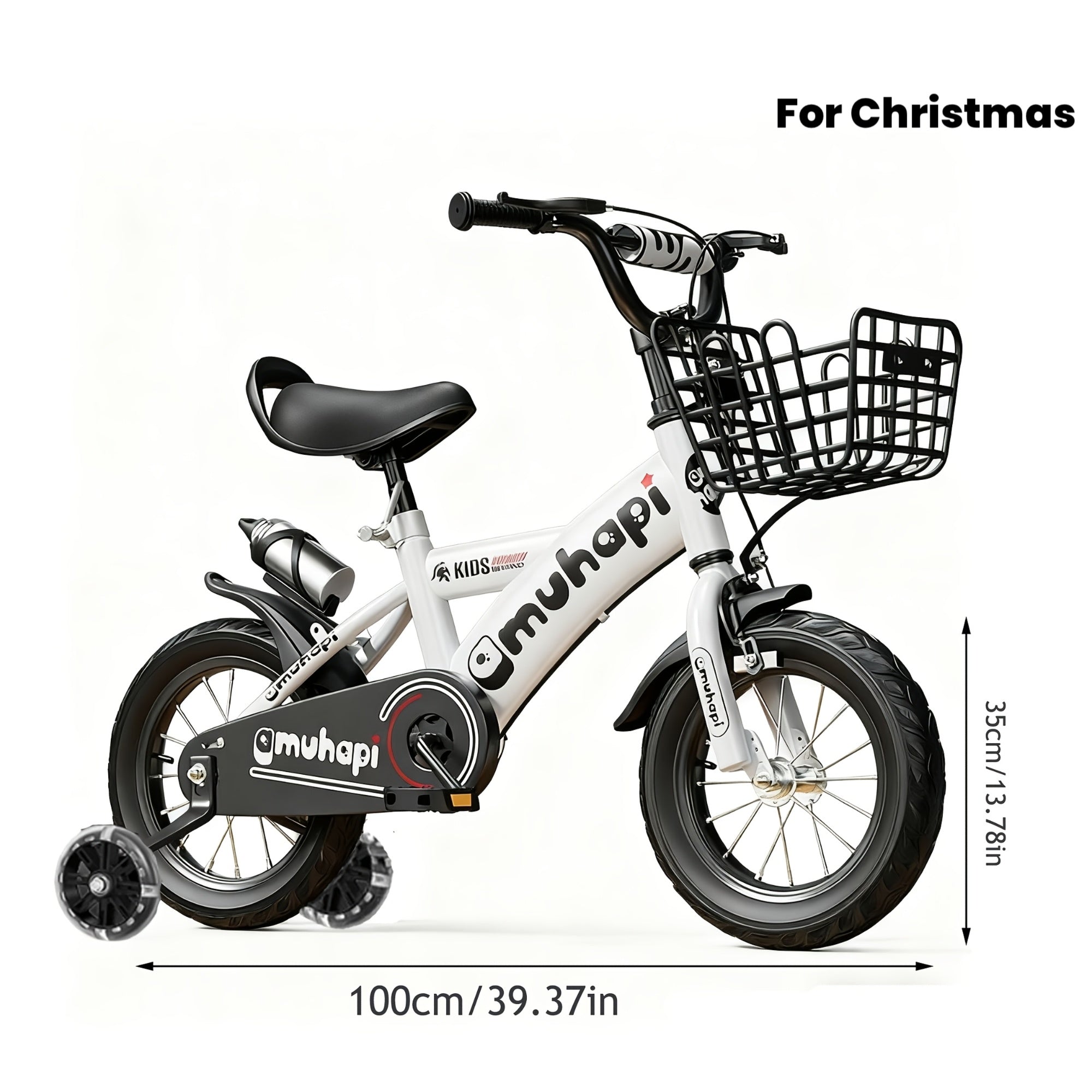 Kids' Bicycle for Boys and Girls with Training Wheels and Brakes, High-Quality Children's Bike, Outdoor Riding Bicycle, Ideal Gift for Christmas, Thanksgiving, Halloween, Easter, Valentine's Day, Children's Day, Mother's Day, and Birthdays
