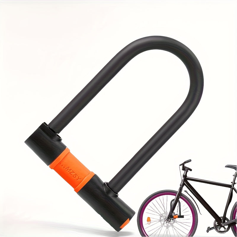 The TOSUOD Heavy-Duty Anti-Theft U-Lock Is Suitable for Bicycles - Made of Durable Zinc Alloy, This Multifunctional Security Lock Is Designed for Mountain, Road, And Folding Bikes, Featuring a Lightweight Yet Sturdy Design, Ideal for Everyday Use