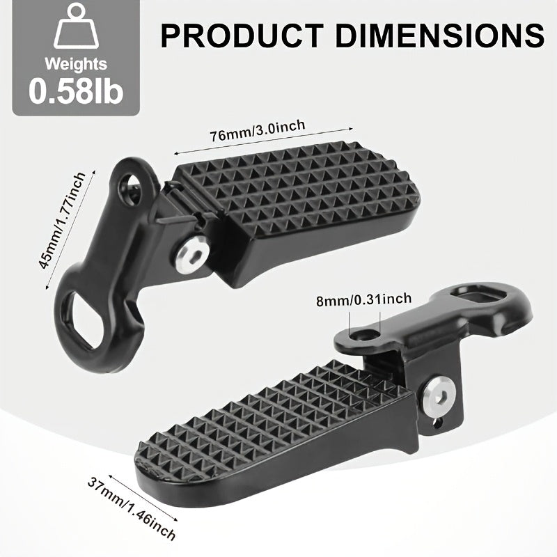 Mini Folding Bike Pedals | Aluminum Alloy Wide Flat Cycling Pedals, Suitable for Electric Bikes, Urban Commuting, And Mountain Bikes | Multi Purpose