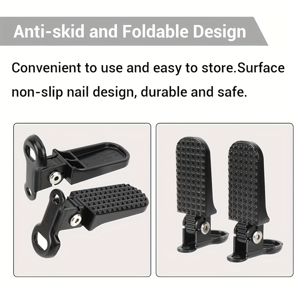 Mini Folding Bike Pedals | Aluminum Alloy Wide Flat Cycling Pedals, Suitable for Electric Bikes, Urban Commuting, And Mountain Bikes | Multi Purpose